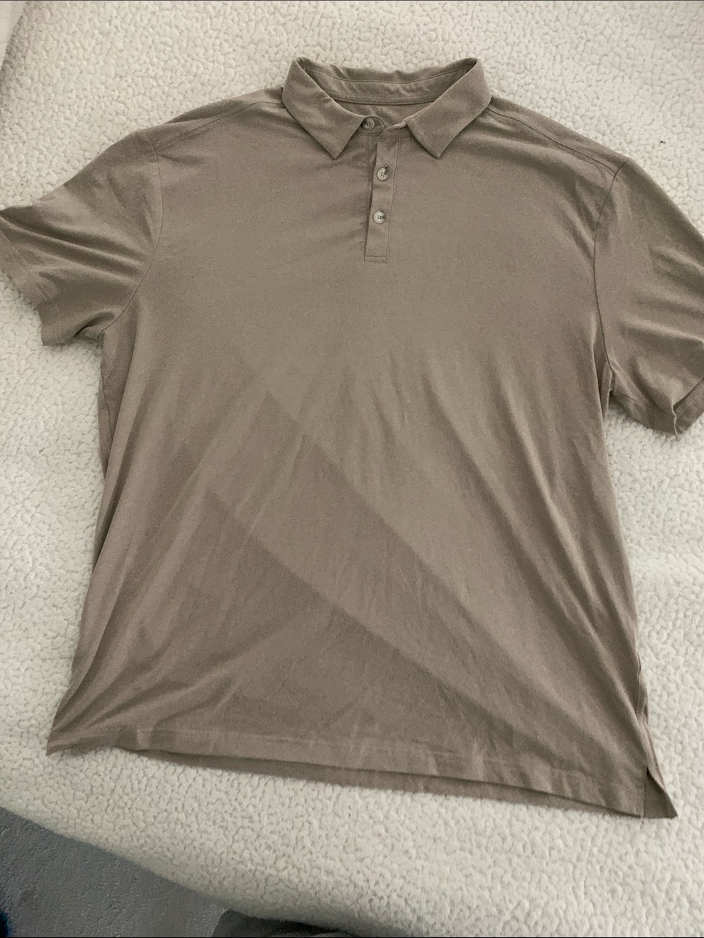 BURLEBO Men's Polo in Taupe Beige
